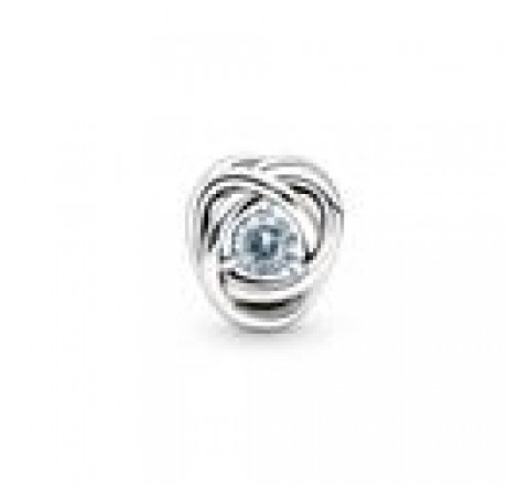 CHARMS PANDORA PLATA AGUAMARINA 790065C09