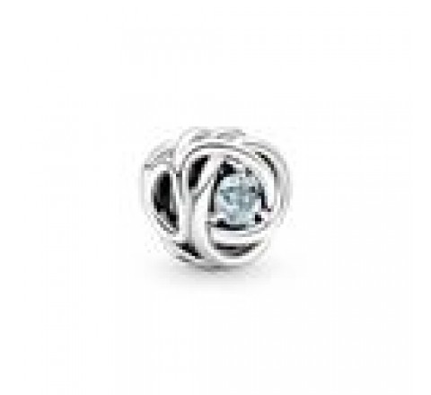 CHARMS PANDORA PLATA AGUAMARINA 790065C09