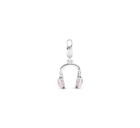 CHARM PANDORA PLATA AURICULARES ROSAS 797902EN160