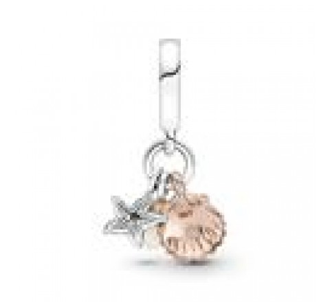 CHARM PANDORA PLATA CONCHA PERLA Y ESTRELLA MAR 781690C01