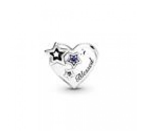 CHARMS PANDORA PLATA CORAZON ESTRELLAS THANK YOU 799527C01