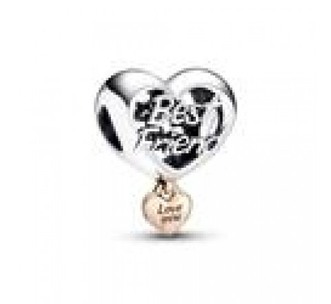 CHARM PANDORA PLATA CORAZON MEJOR AMIGA 782243C00