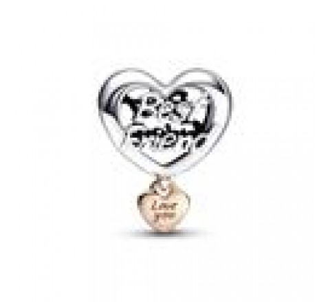 CHARM PANDORA PLATA CORAZON MEJOR AMIGA 782243C00