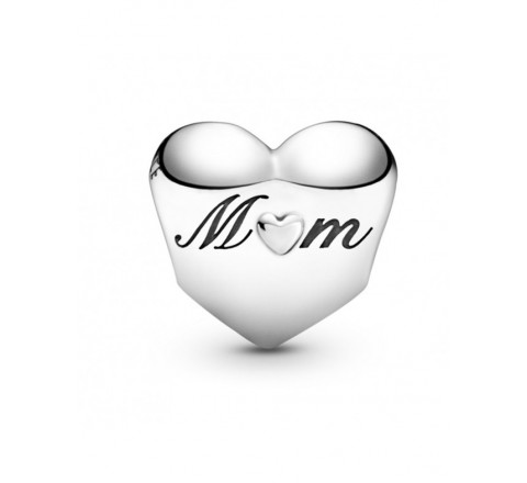 CHARMS PANDORA PLATA CORAZON FLOR MAMA 799364C00