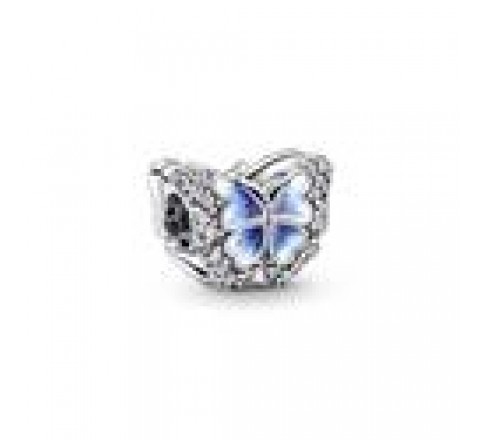 CHARM PANDORA PLATA MARIPOSA AZUL ESMALTES 790761C01