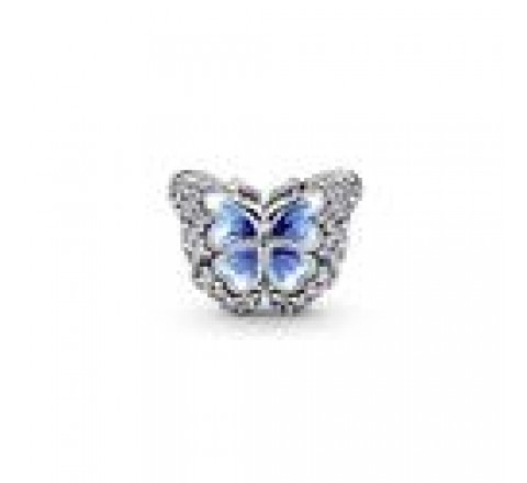 CHARM PANDORA PLATA MARIPOSA AZUL ESMALTES 790761C01