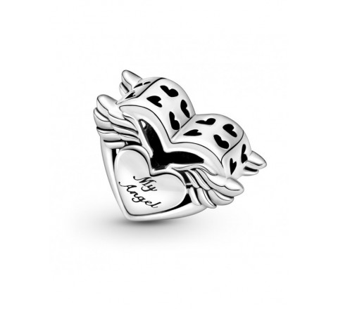 CHARMS PLATA PANDORA CORAZON ALAS MAMA MI ANGEL 799367C00