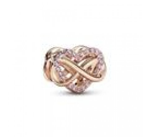 CHARM PANDORA PLATA ROSADA CORAZON INFINITO 782246C01