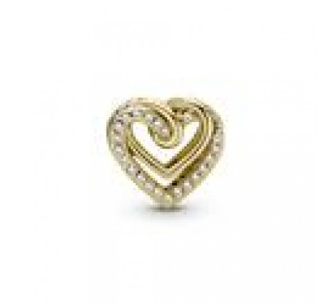 CHARMS PANDORA PLATA DORADA CORAZON CIRCONITAS 769270C01