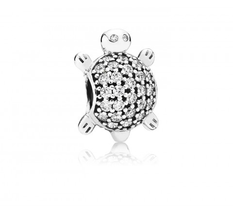 CHARM PANDORA PLATA TORTUGA CIRCONITAS 791538CZ