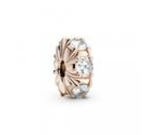 CLIP PANDORA PLATA ROSADA CIRCONITAS 780046C01