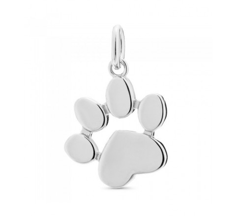 COLGANTE PLATA HUELLA PERRO LISA CO2824