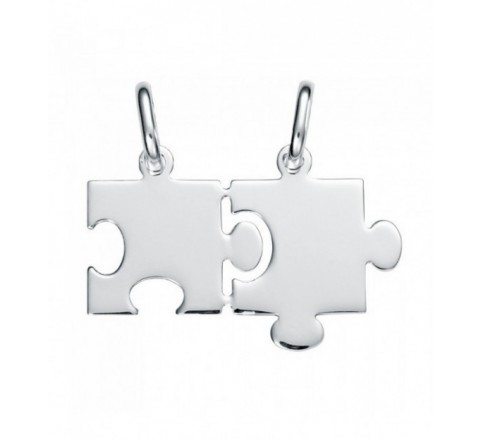 GARGANTILLA PLATA 2 PIEZAS PUZZLES CO2251