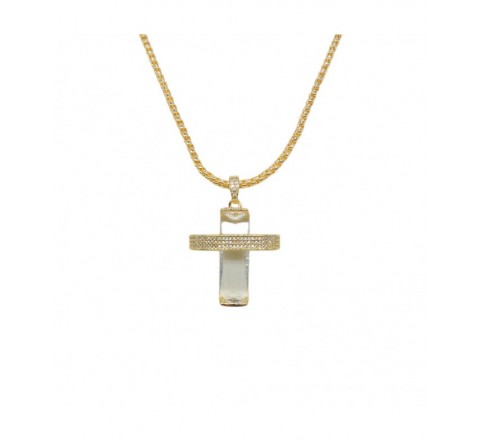 COLGANTE IVOIRE DE METAL Y PIEDRAS Z2016384