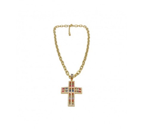 COLGANTE IVOIRE DE METAL Y PIEDRAS Z2016135