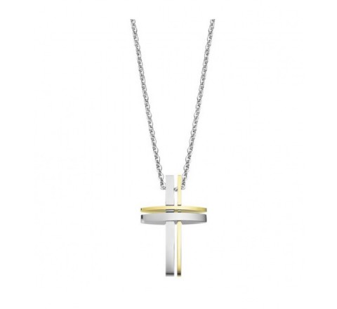 COLLAR LOTUS STYLE ACERO BICOLOR LS1984-1/2