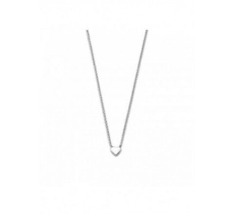 COLLAR LOTUS ACERO CORAZON PEQUE?O LISO LS1930/1/1