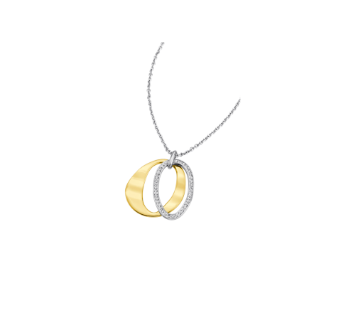 COLLAR LOTUS STYLE BICOLOR ACERO LS1672-1/2