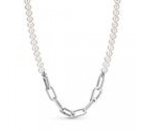 COLLAR PANDORA ME PLATA PERLAS Y ESLABONES 399658C01-45