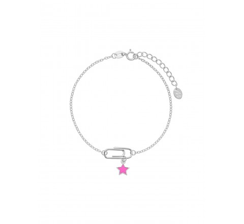 PULSERA MAREA PLATA ALFINER CON ESTRELLA ESMALTADA D02403/AB