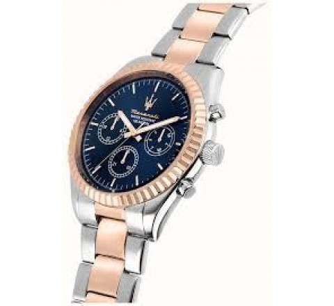 RELOJ MASERATI CABALLERO CRONO ACERO ROSE R8853100040