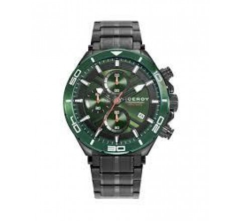 RELOJ VICEROY CRONO ACERO IP NEGRO Y VERDE 46841-67