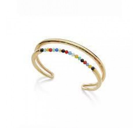 PULSERA VICEROY ACERO DORADO Y BOLAS COLORES 15136P01019