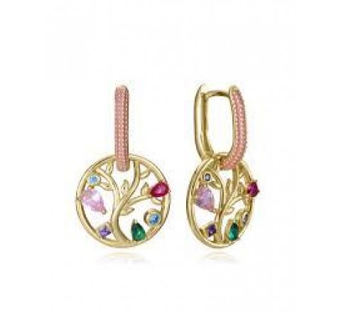 PENDIENTES VICEROY PLATA DORADA CIRCONITAS 15125E100-39