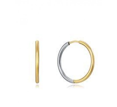 PENDIENTES VICEROY ACERO BICOLOR AROS LISOS 75318E01012