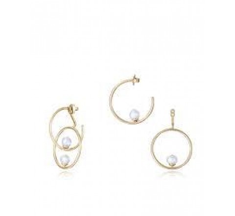 PENDIENTES VICEROY ACERO DORADO PERLA CULTIV 14151E01012