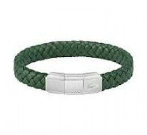 PULSERA LACOSTE TRENZADA VERDE 2040284