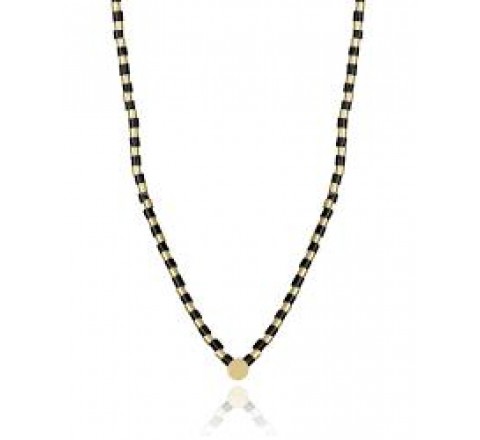COLLAR ACERO VICEROY  IP DORADO PIEDRA NAT 14191C01012