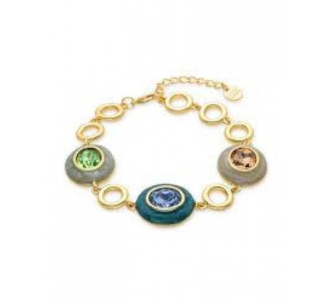 PULSERA AMARKE DORADA PIEDRAS COLOR SGBU0342000