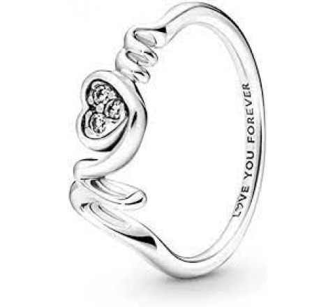 ANILLO PANDORA PLATA CORAZON MAMA N?18 191149C01-58
