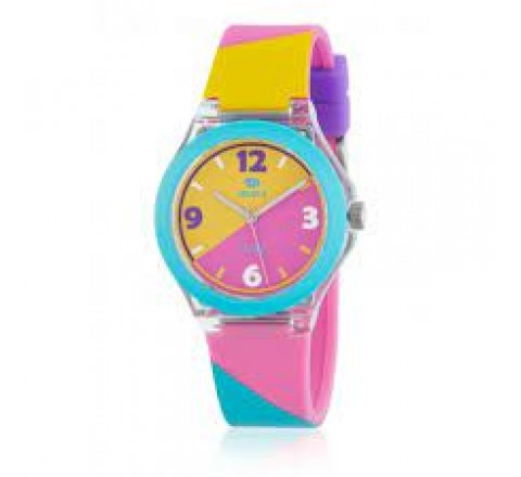 RELOJ MAREA CAJA BISEL AZUL SILICONA COLORES B35355/10