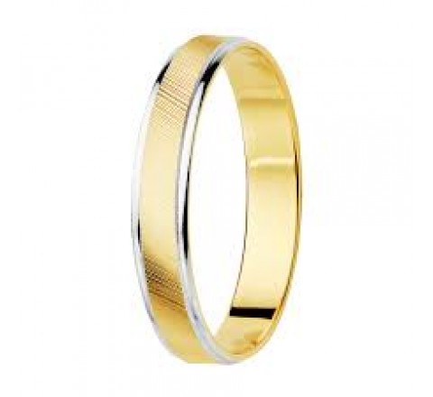 ALIANZA ORO 9K BICOLOR MATE BRILLO N-18 3,5MM 9K080123