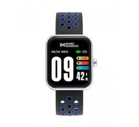 RELOJ MARK MADDOX SMART CAJA PLATEADA SILICONA HS2000-80