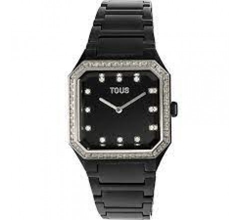 RELOJ TOUS CUADRADO ALUMINIO NEGRO 300358052