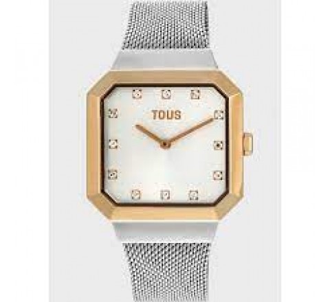 RELOJ TOUS CUADRADO CAJA BICOLOR ARMIS ACERO 300358060