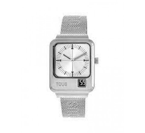 RELOJ TOUS CUADRADO CAJA Y ARMIS ACERO 300358010