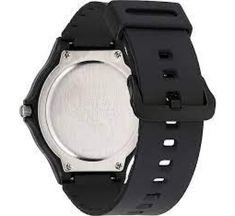 RELOJ CASIO ESFERA BLANCA SILICONA NEGRA MW-240-7EVEF