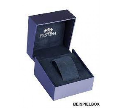 RELOJ FESTINA CAJA ACERO CORREA PIEL AZUL F6855/6