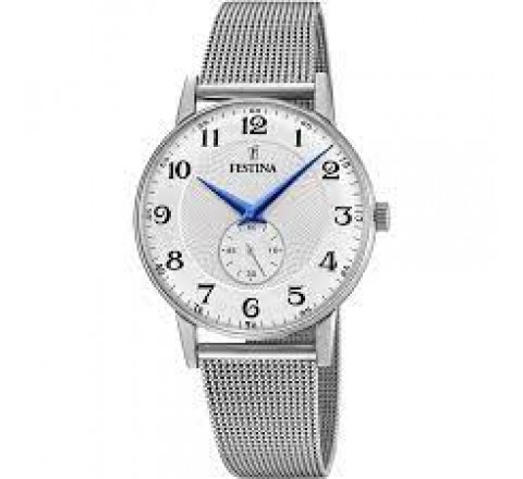 RELOJ FESTINA CAJA Y ARMIS ACERO ESFERA NUMEROS F20568/1