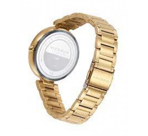 RELOJ VICEROY CAJA Y ARMIS ACERO DORADO 42428-23