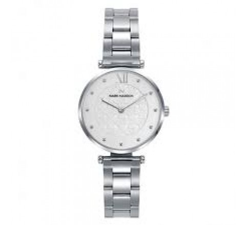 RELOJ MARK MADDOX CAJA Y ARMIS ACERO ESFERA BLANCA MM1015-03