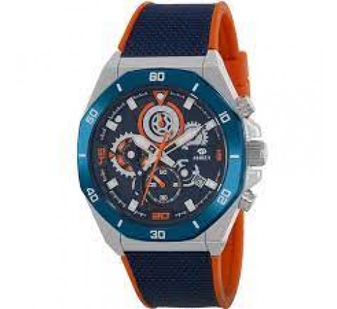 RELOJ MAREA CAJA ACERO CORREA SILICONA AZUL NARANJA B35359/3