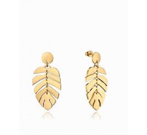 PENDIENTES VICEROY ACERO DORADO HOJA ARTICULADA 15137E01012