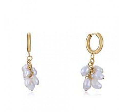 PENDIENTES VICEROY ACERO Y PERLAS LARGOS 14092E01012