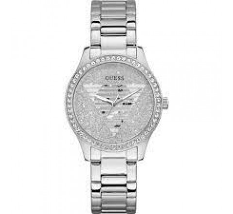 RELOJ GUESS CAJA Y ARMIS ACERO BISEL CIRCONITAS GW0605L1