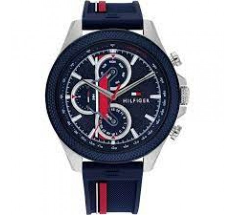 RELOJ TOMMY HILFIGER CAJA ACERO SILICONA AZUL 1792083